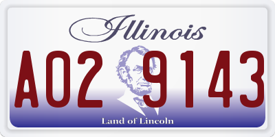 IL license plate A029143