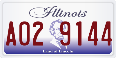 IL license plate A029144