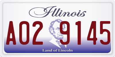 IL license plate A029145