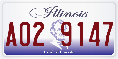 IL license plate A029147