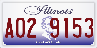 IL license plate A029153