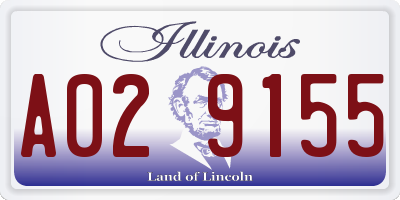 IL license plate A029155