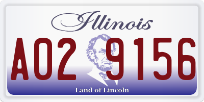 IL license plate A029156
