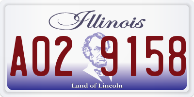 IL license plate A029158