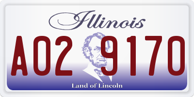IL license plate A029170
