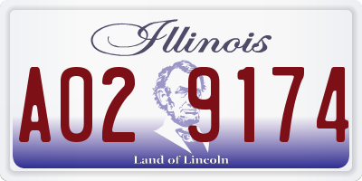 IL license plate A029174