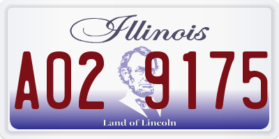 IL license plate A029175