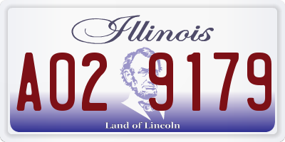 IL license plate A029179