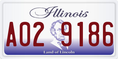 IL license plate A029186
