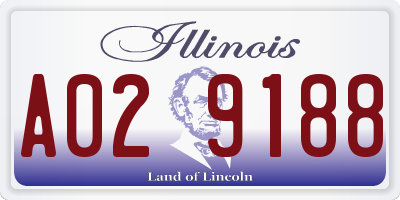IL license plate A029188