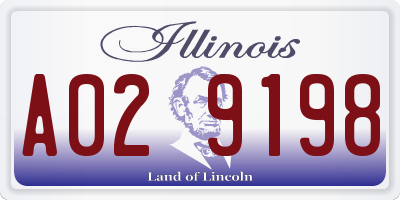 IL license plate A029198