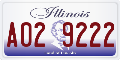 IL license plate A029222