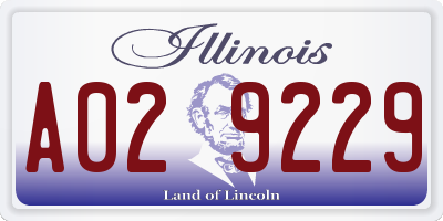 IL license plate A029229