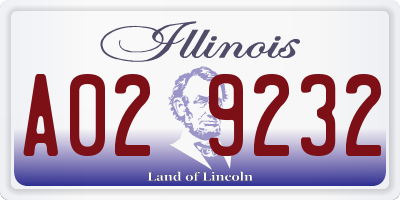 IL license plate A029232