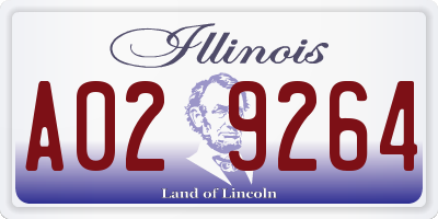 IL license plate A029264