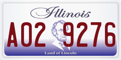 IL license plate A029276