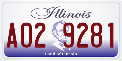 IL license plate A029281