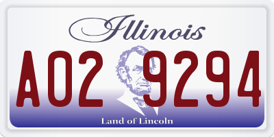 IL license plate A029294