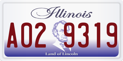 IL license plate A029319