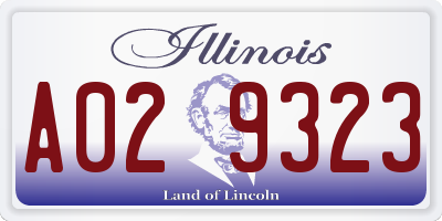 IL license plate A029323