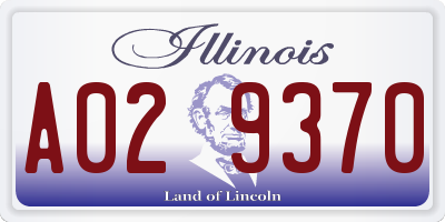 IL license plate A029370