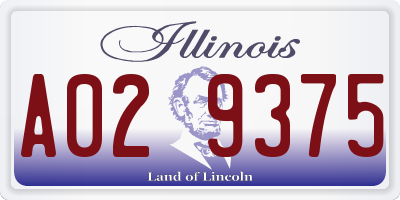 IL license plate A029375