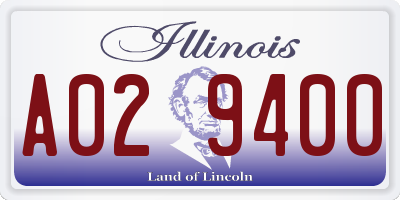 IL license plate A029400