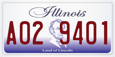 IL license plate A029401