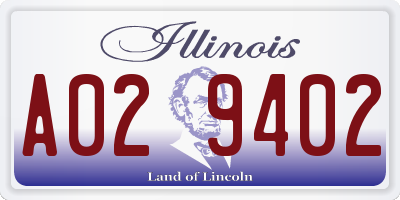 IL license plate A029402