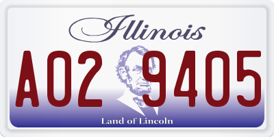 IL license plate A029405