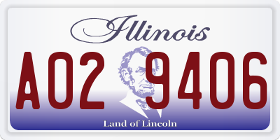 IL license plate A029406