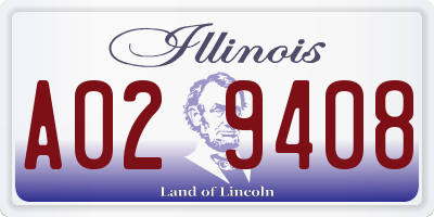 IL license plate A029408