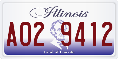 IL license plate A029412