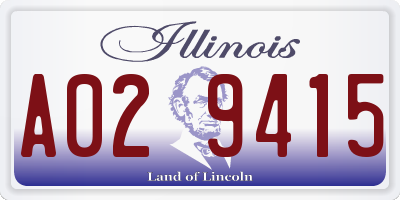 IL license plate A029415