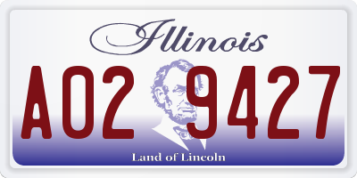 IL license plate A029427