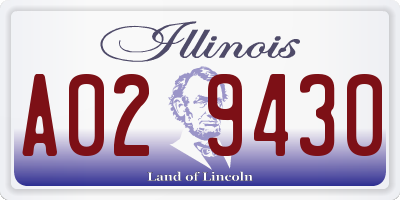 IL license plate A029430