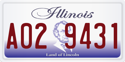 IL license plate A029431