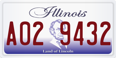 IL license plate A029432