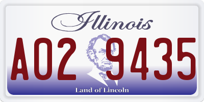 IL license plate A029435