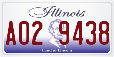 IL license plate A029438