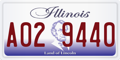 IL license plate A029440