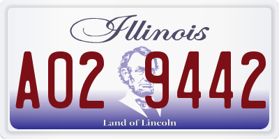 IL license plate A029442