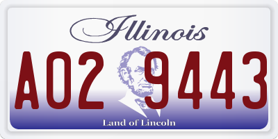 IL license plate A029443