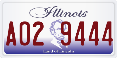 IL license plate A029444