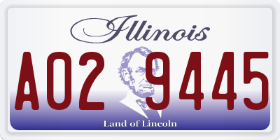 IL license plate A029445