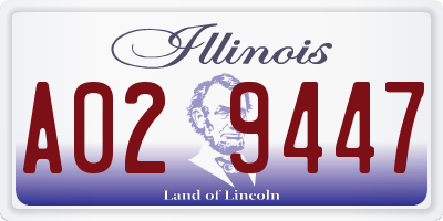 IL license plate A029447