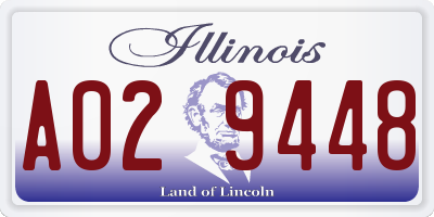 IL license plate A029448
