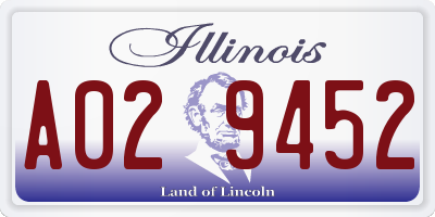 IL license plate A029452