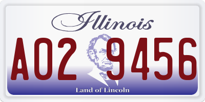 IL license plate A029456