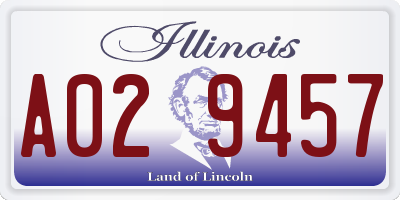 IL license plate A029457